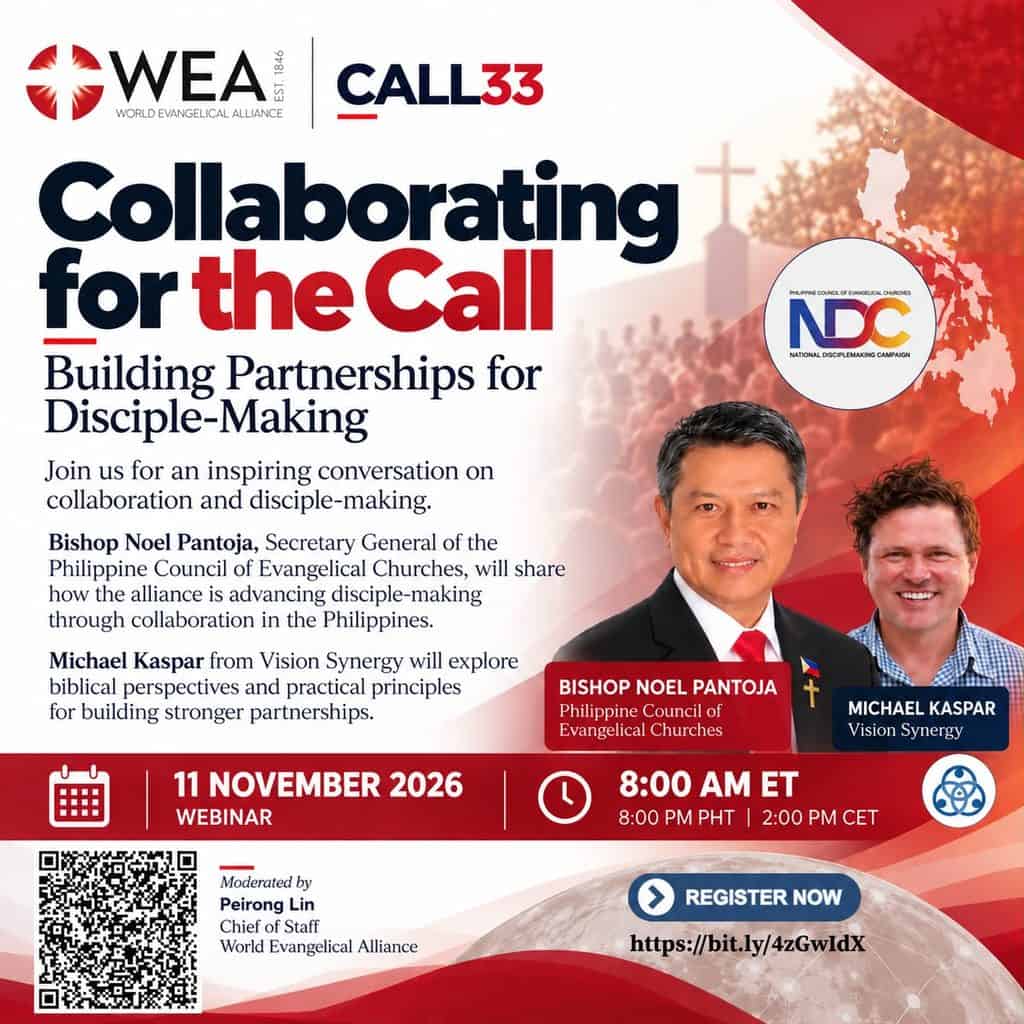 WEA Call33 webinar on collaborating for disciple-making partnerships